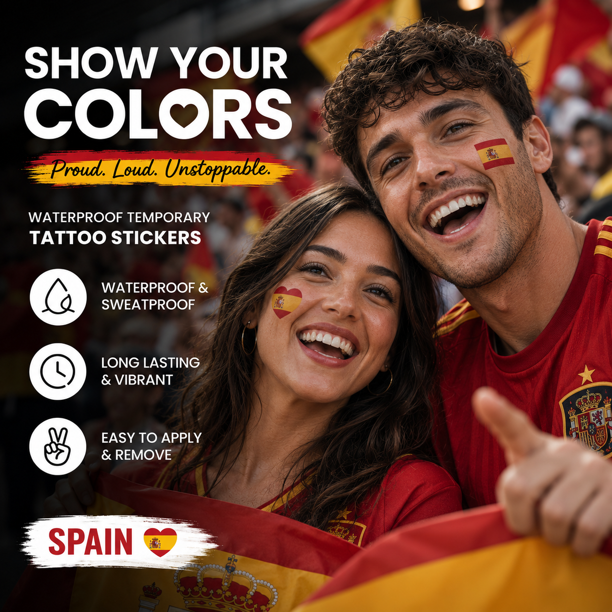 SPAIN MATCH DAY TATTOO KIT
