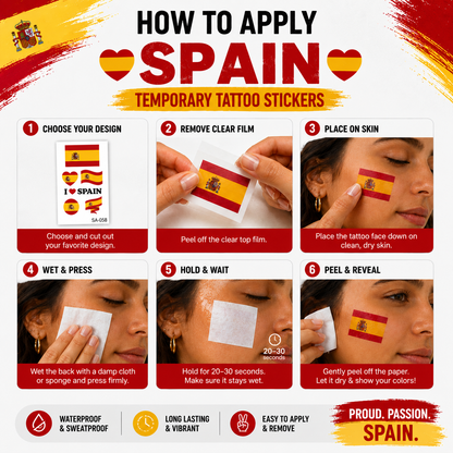SPAIN MATCH DAY TATTOO KIT