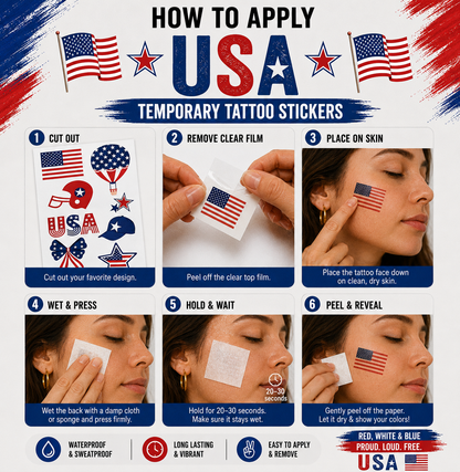 USA MATCH DAY TATTOO KIT