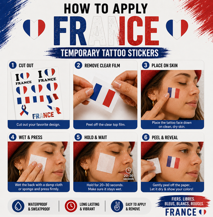 FRANCE MATCH DAY TATTOO KIT