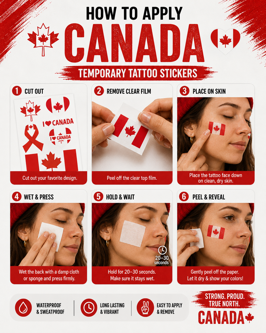 CANADA MATCH DAY TATTOO KIT