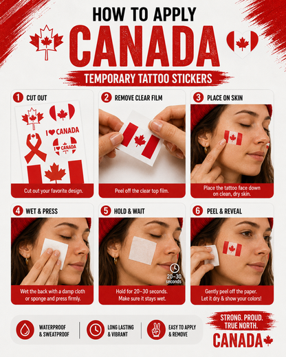 CANADA MATCH DAY TATTOO KIT