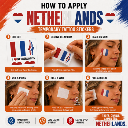 NETHERLANDS MATCH DAY TATTOO KIT