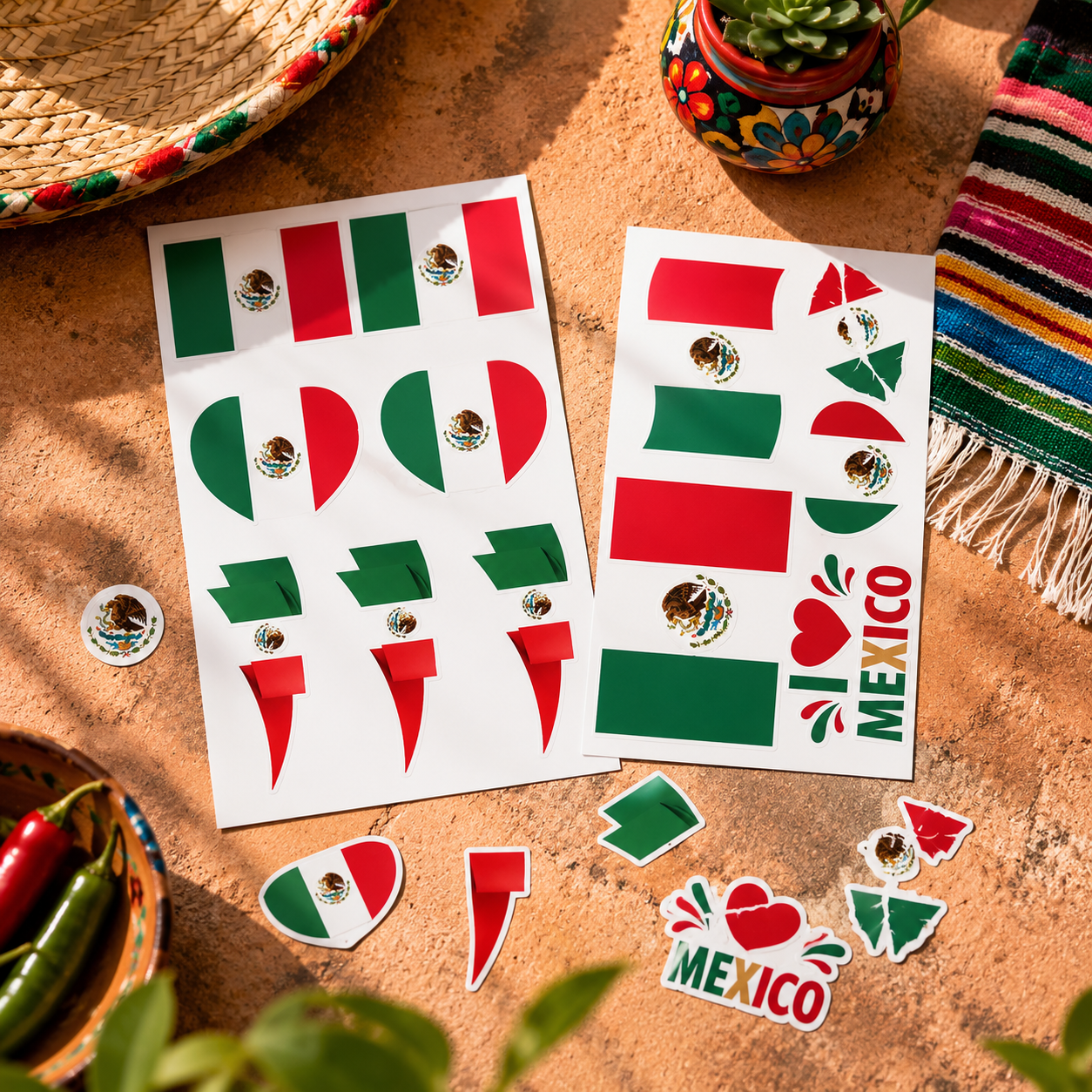 MEXICO MATCH DAY FAN TATTOO KIT