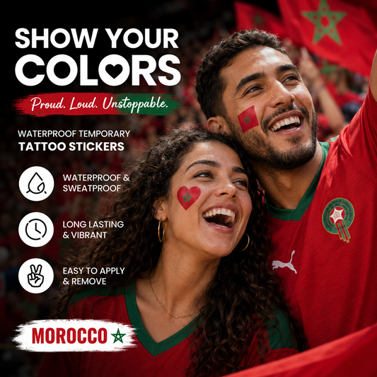 MOROCCO MATCH DAY TATTOO KIT